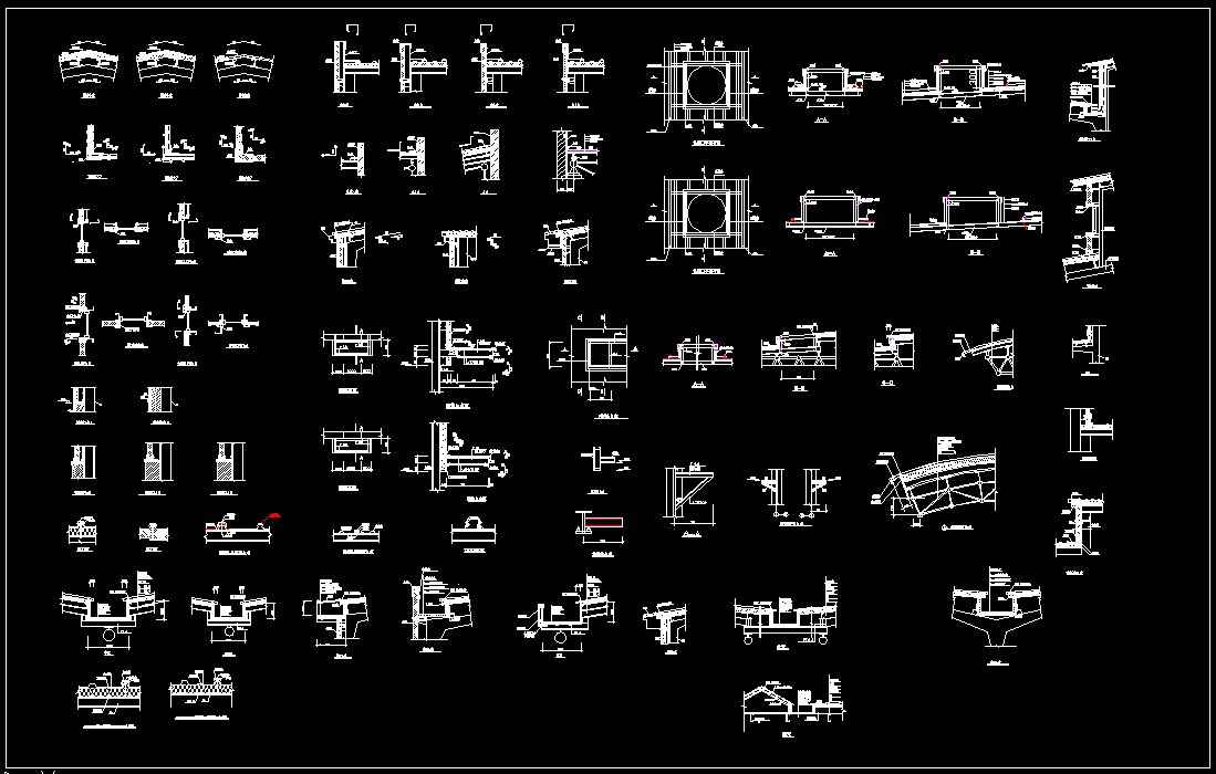 CAD Download DWG - Lift Elevator Shaft Section & Plan | Free Download - Image 2