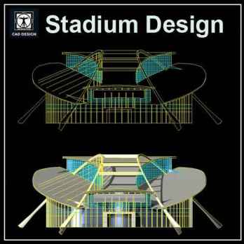 Stadium Cad Drawings 4
