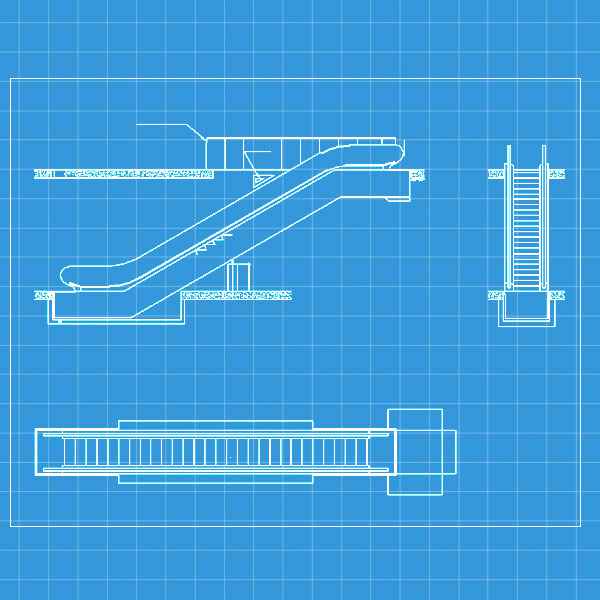 Free Escalator Elevation
