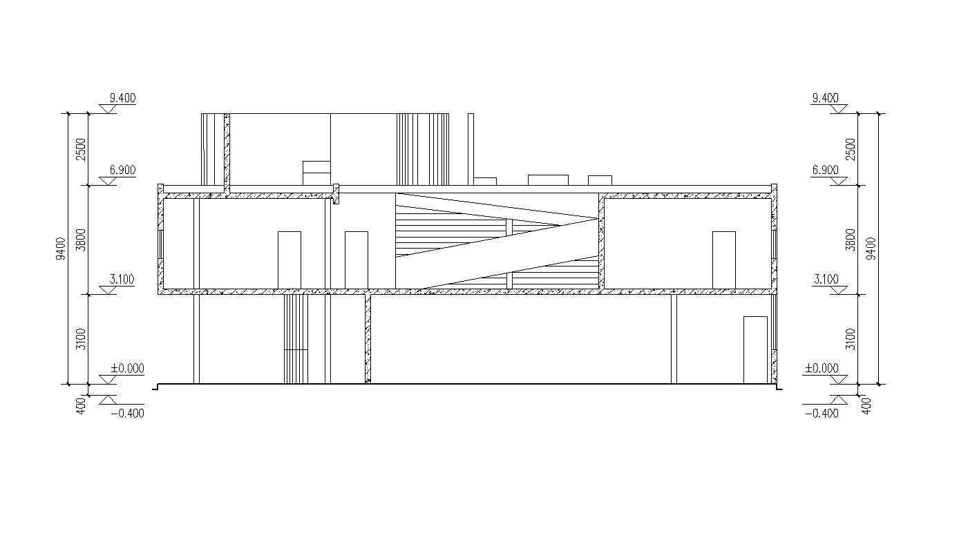 đăWorld Architecture ProjectsăVILLA SAVOYE Cad Drawings- LE CORBUSIER - Image 5
