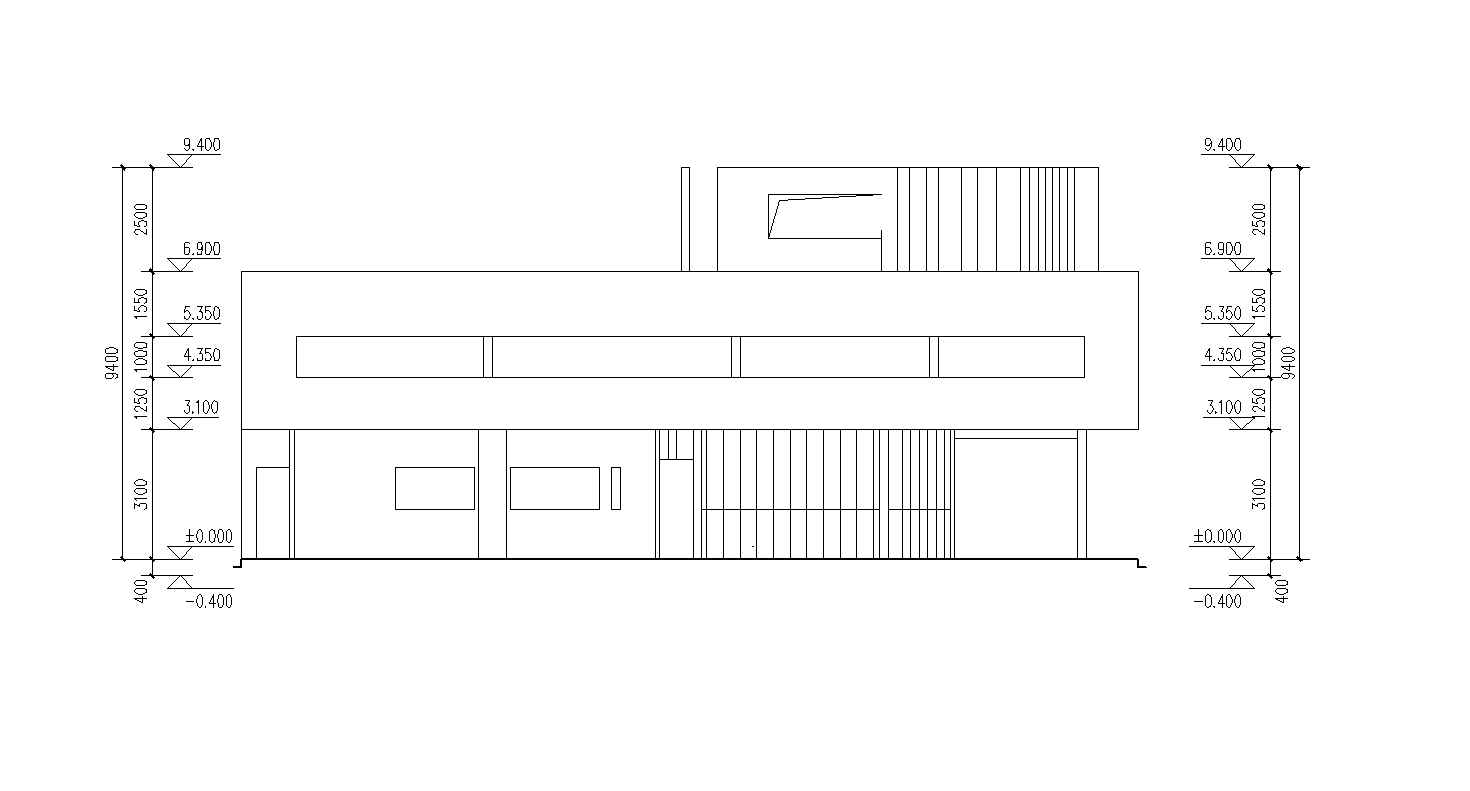 đăWorld Architecture ProjectsăVILLA SAVOYE Cad Drawings- LE CORBUSIER - Image 6