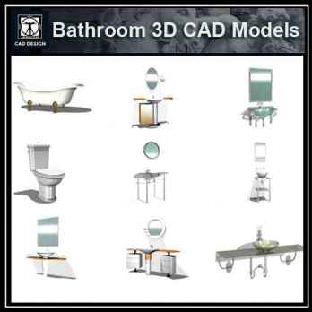 Bathroom 3D Cad Models
