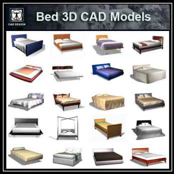 Bed 3D Cad Models