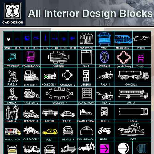 All Interior Design Blocks Bundle 3