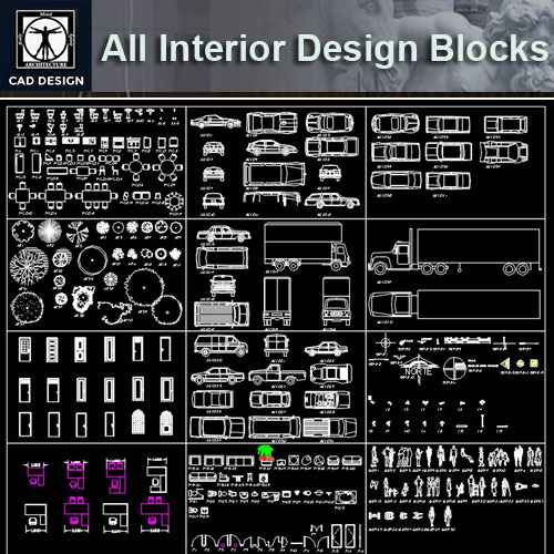 All Interior Design Blocks Bundle 6