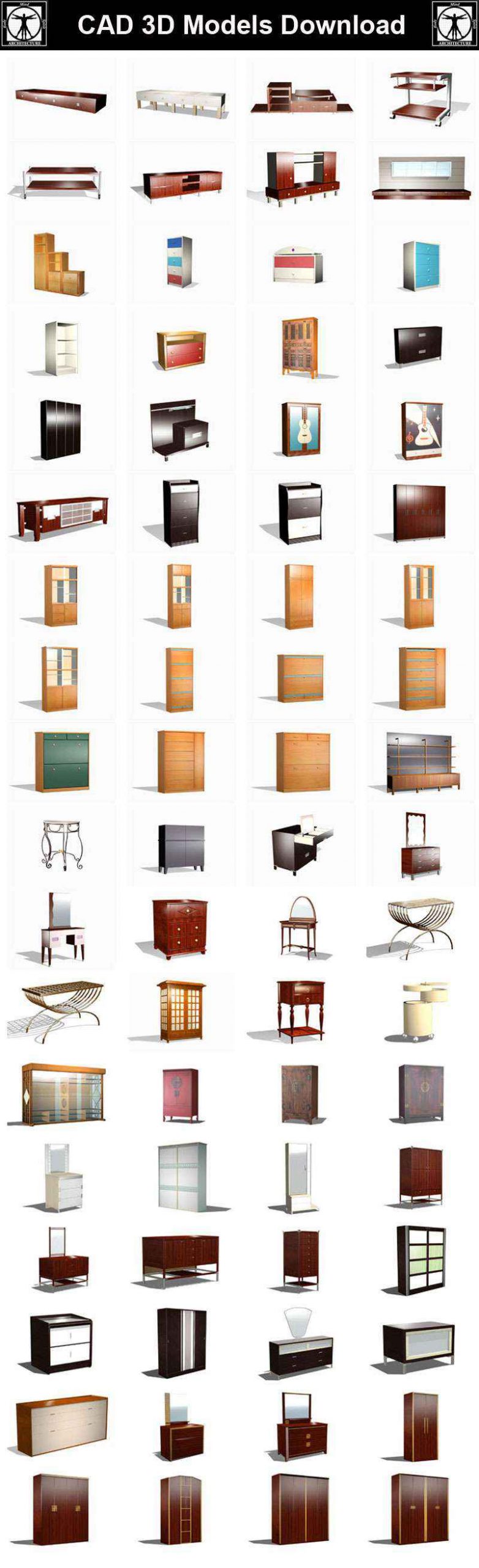 Cabinet 3D Cad Models - Image 3