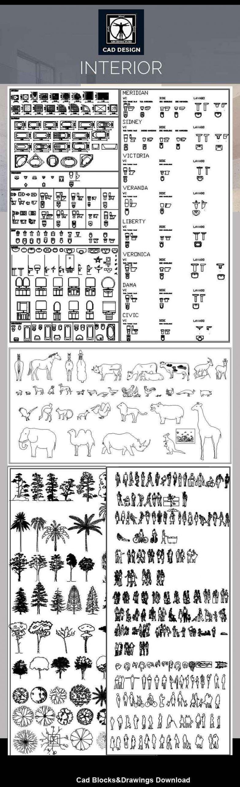 All Interior Design Blocks Bundle 4 - Image 11