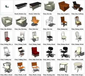 Sketchup Seating 3D models download