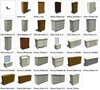 Sketchup Dressers 3D models download