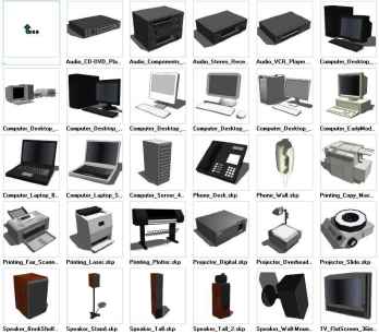 Sketchup Electronics 3D models download
