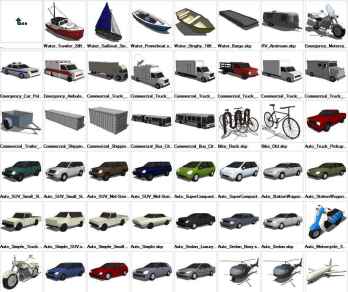 Sketchup Transportation 3D models download