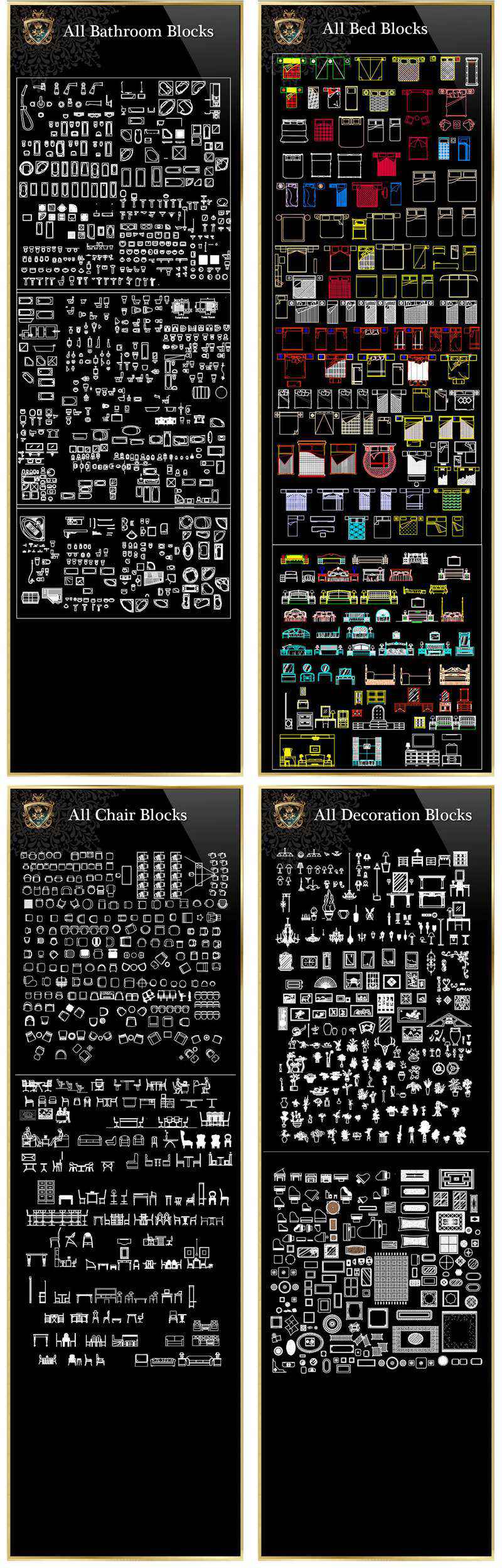 【Interior Design Full CAD Blocks Collections】(Best Collections!!) - Image 13