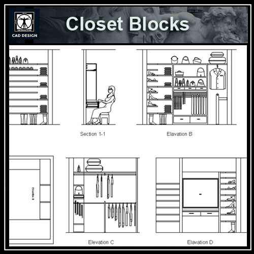 Furniture blocks-closet