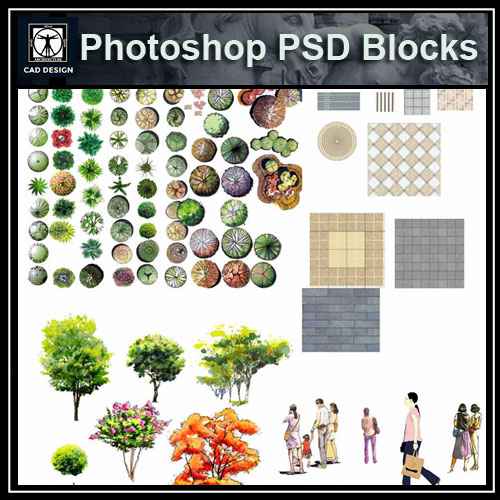 Hand-painted PSD Landscape Blocks 6