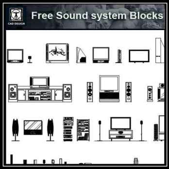 Free Equipment blocks-sound system and tv