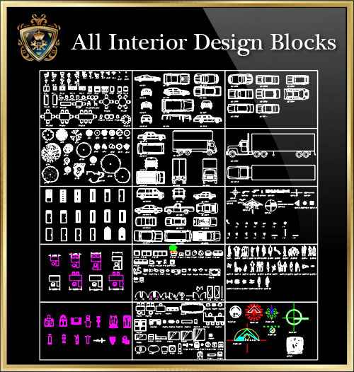 Interior Design Blocks Collection 6
