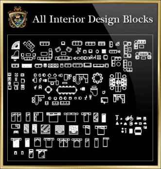 Interior Design Blocks Collection 8