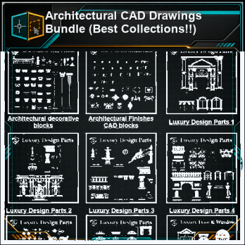 Architectural CAD Drawings Bundle (Best Collections!!) product thumbnail