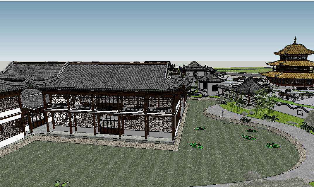 【20 Kinds of Chinese Landscape Sketchup 3D Models】(Best Collections!!) - Image 3