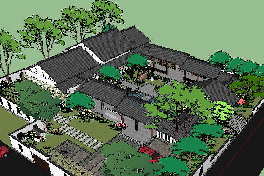 【20 Kinds of Chinese Landscape Sketchup 3D Models】(Best Collections!!) - Image 13