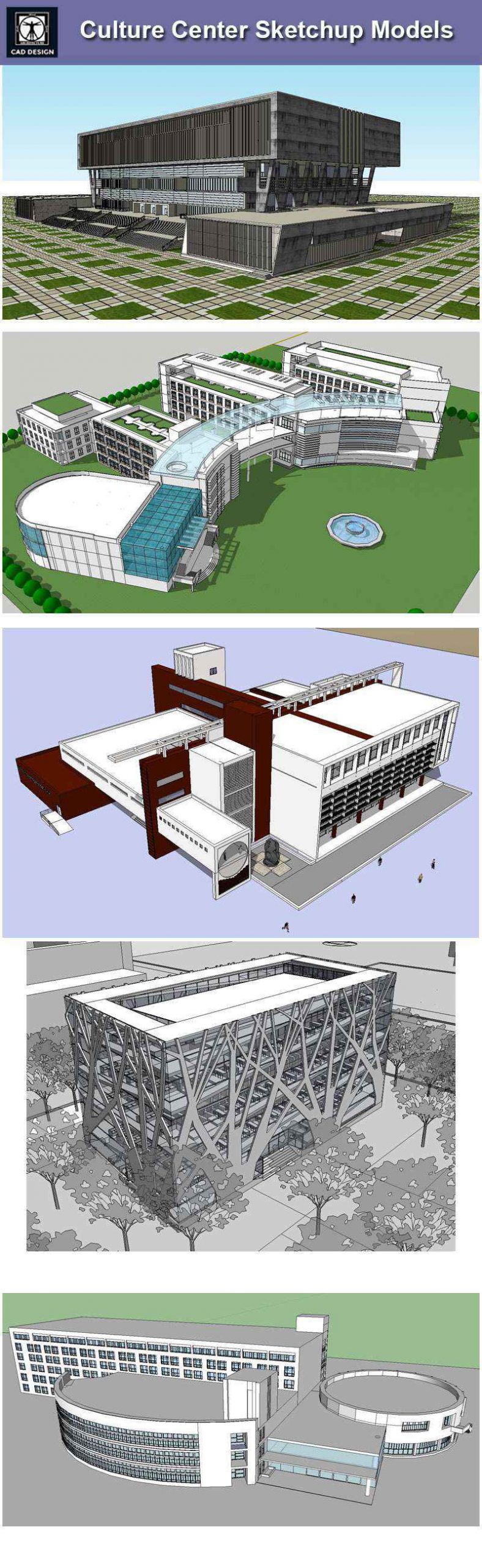 【Download 15 Culture Center Sketchup Models】 (Recommanded!!) - Image 4