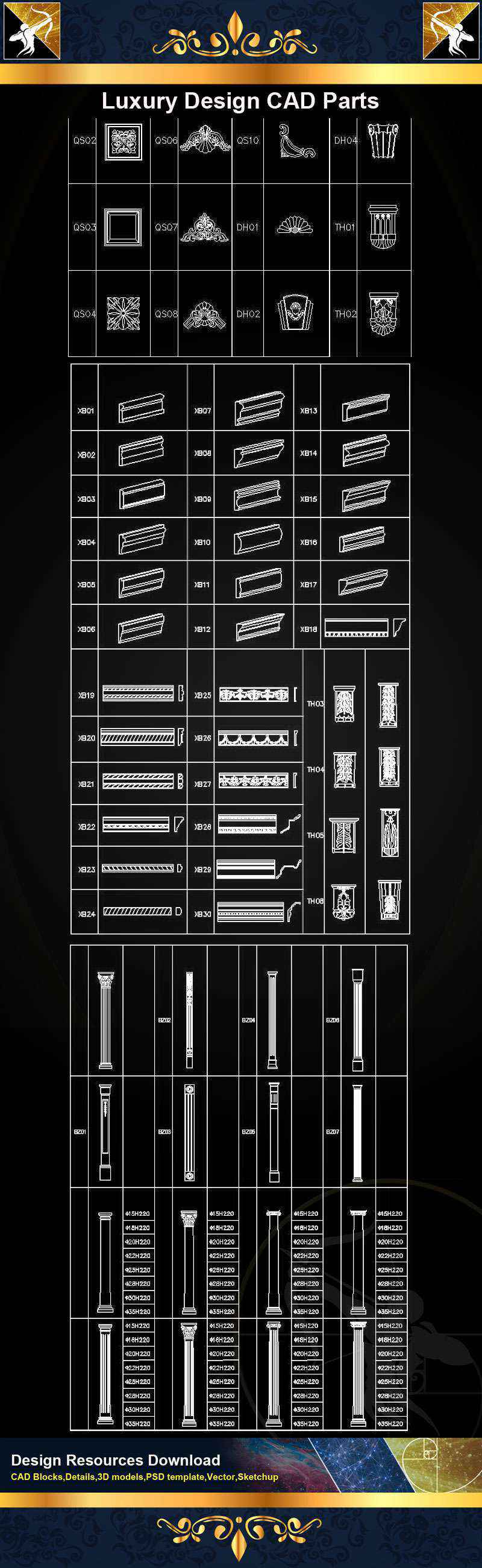 ★【Architecture Decoration Design Element CAD Blocks 】