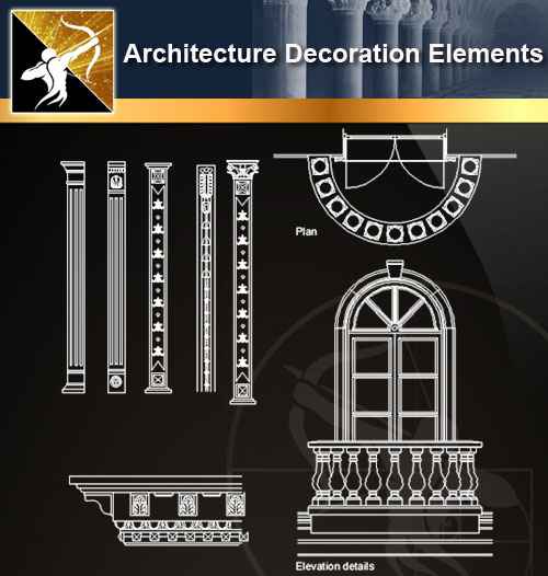 ★【 Free Architecture Decoration Elements V.13】