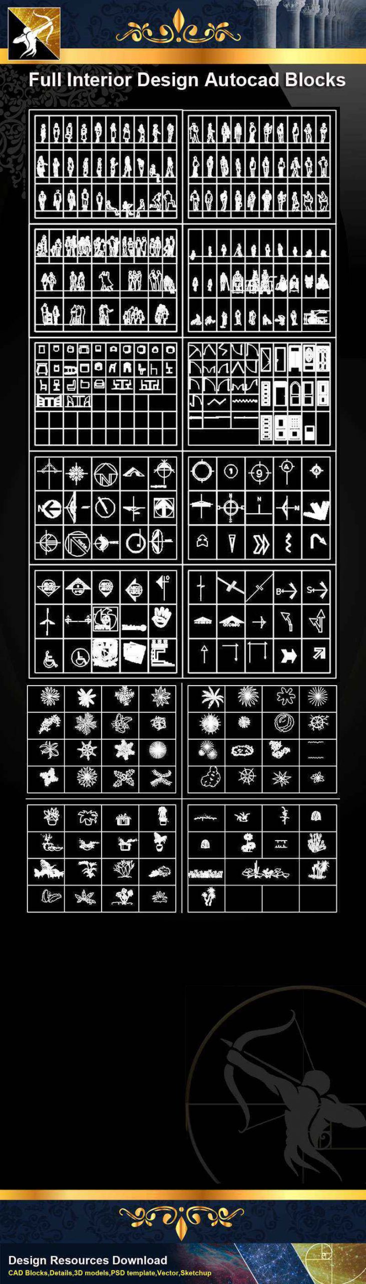 ★【 Full Interior Design Autocad Blocks Bundle V.4】@All Autocad Blocks Collection - Image 2
