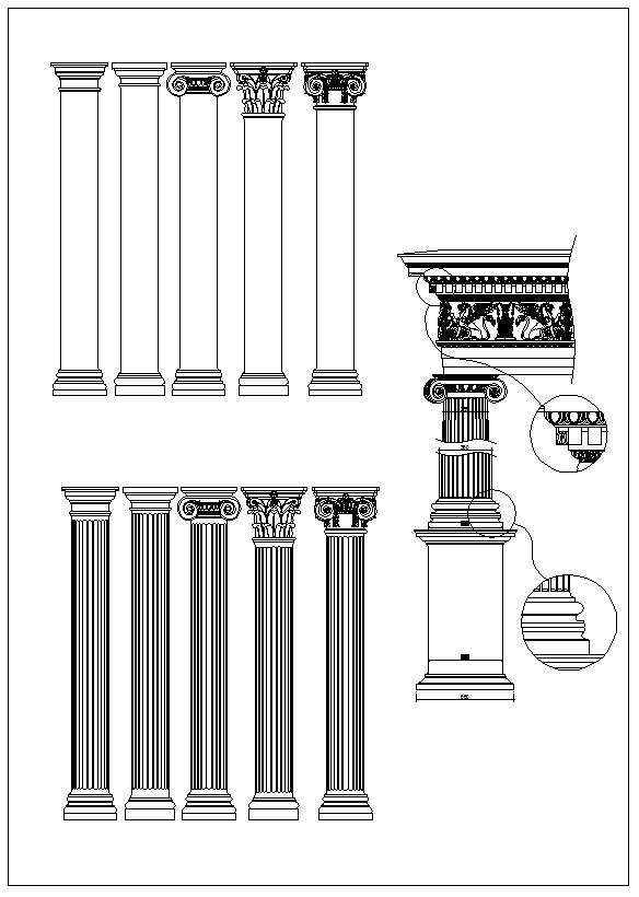 ★【Neoclassical Style Decor CAD Design Elements V.5】Neoclassical interior, Home decor,Traditional home decorating,Decoration - Image 7