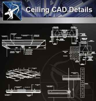 【Architecture CAD Details Collections】Ceiling Design CAD Details V.2
