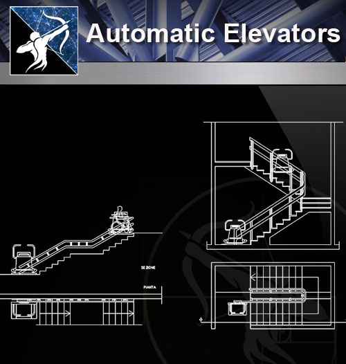 【Architecture CAD Details Collections】Automatic Elevator CAD Details