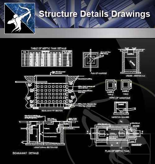 【Architecture CAD Details Collections】Structure CAD Details Drawings