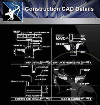 【Architecture CAD Details Collections】Construction CAD Details V.1