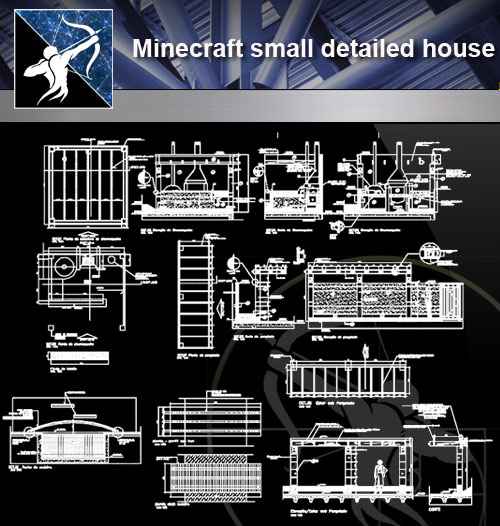 25 Minecraft small detailed house(Good)
