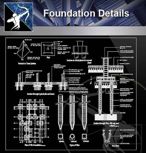 【Architecture CAD Details Collections】Foundation CAD Details 2