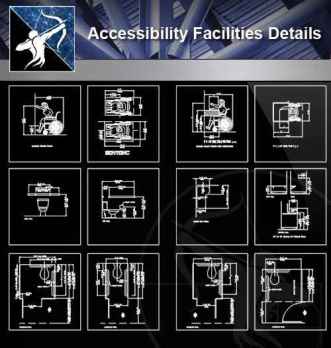 【Architecture CAD Details Collections】Accessibility Facilities Details V.1
