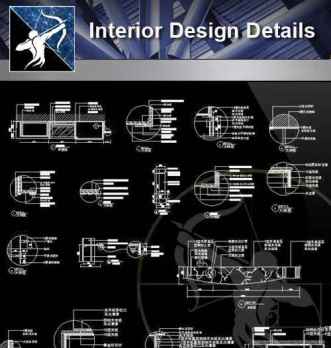 【Architecture CAD Details Collections】Interior Design Autocad Details