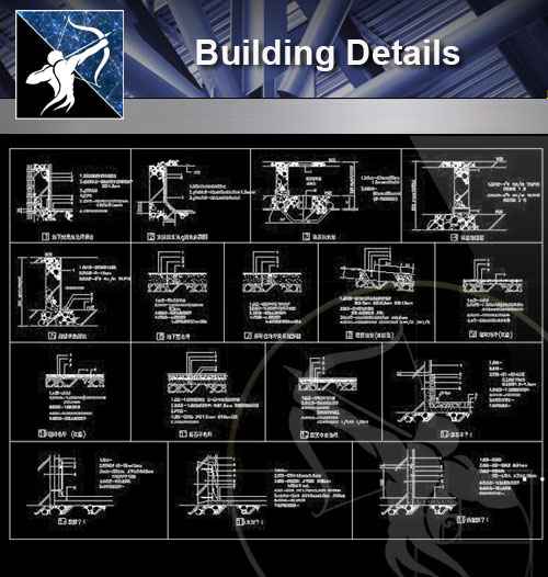 【Architecture CAD Details Collections】Building CAD Details