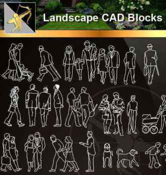 ★【 People Blocks】@Autocad Blocks,Drawings,CAD Details,Elevation