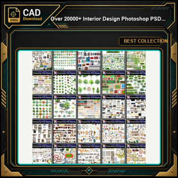 ★Over 20000+ Interior Design Photoshop PSD Blocks Bundle (Total 2.2GB PSD Files -Best Recommanded!!💎💎)