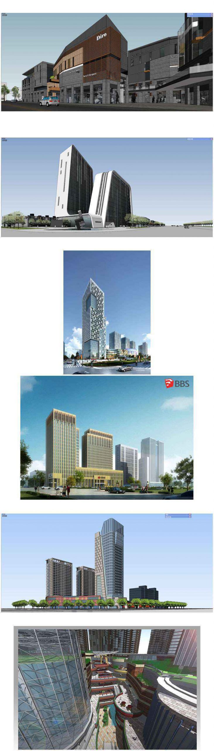 ★Best 13 Types of Skyscraper Architecture and tall buildings Sketchup 3D Models Collection