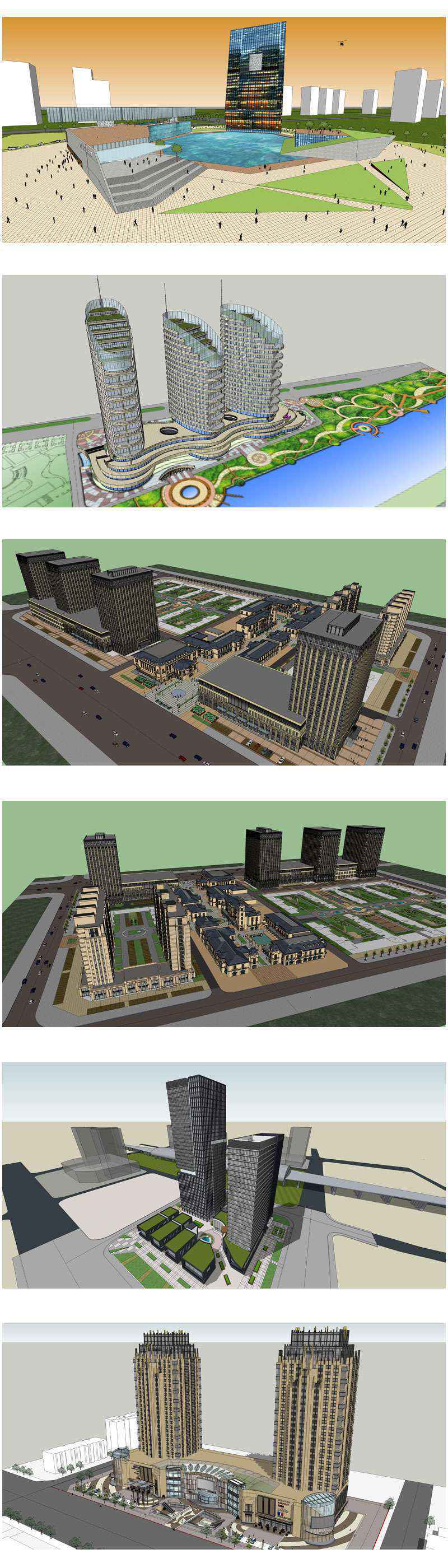 ★Best 37 Types of Commercial,Shopping Mall Sketchup 3D Models Collection