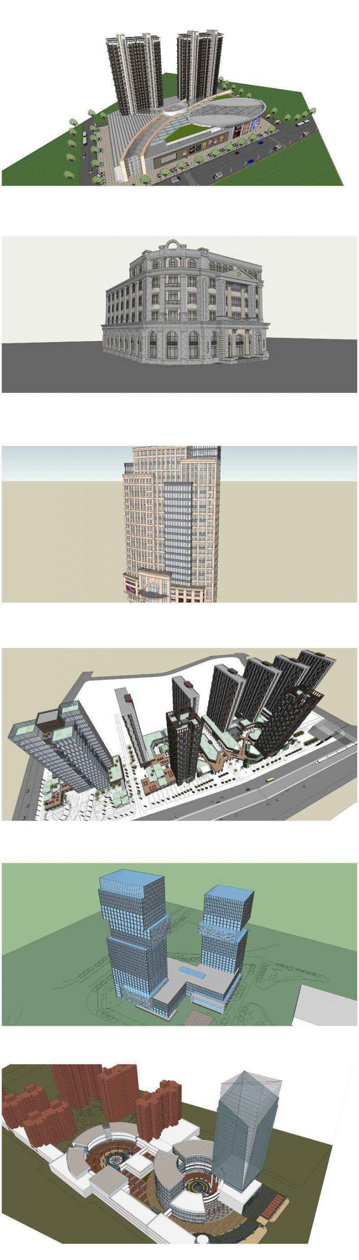 ★Total 98 Types of Commercial,Residential Building Sketchup 3D Models Collection(Best Recommanded!!) - Image 23