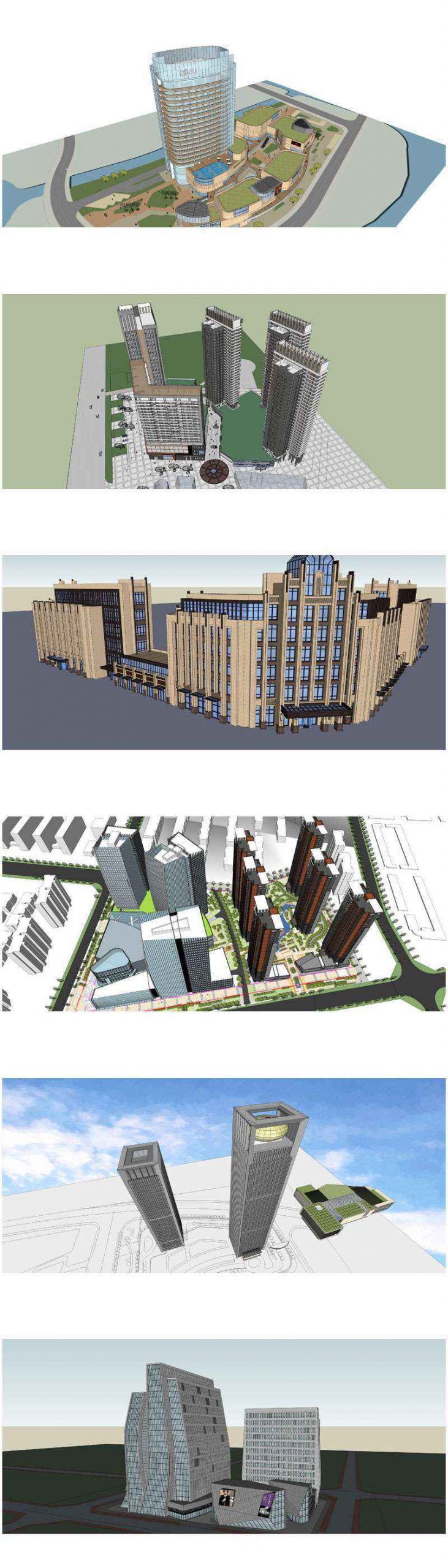 ★Total 98 Types of Commercial,Residential Building Sketchup 3D Models Collection(Best Recommanded!!)