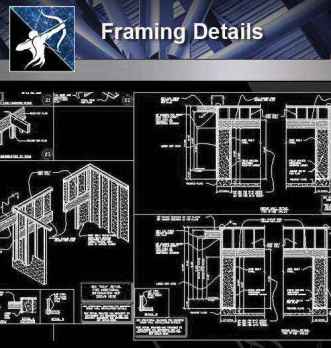 【Architecture CAD Details Collections】Framing CAD Details Collection