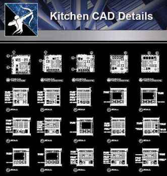 【Architecture CAD Details Collections】Detail drawing of Kitchen Design drawing,CAD Details