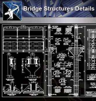 【Architecture CAD Details Collections】Design of Bridge Structures CAD Details