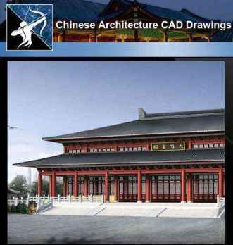 ★【Chinese Architecture CAD Drawings】@Chinese Temple Drawings,CAD Details,Elevation