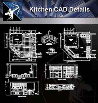 【Architecture CAD Details Collections】Kitchen CAD Detail and Design