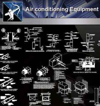 【Architecture CAD Details Collections】Air Conditioning Equipment CAD Detail